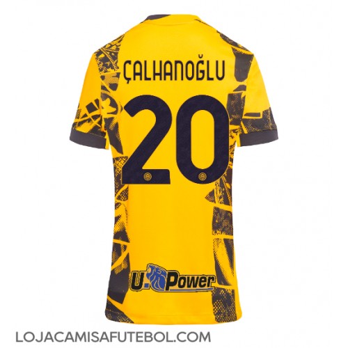 Camisa de Futebol Inter Milan Hakan Calhanoglu #20 Equipamento Alternativo Mulheres 2024-25 Manga Curta